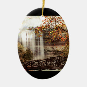Minnehaha Fälle, Minneapolis, Minnesota circa 1900 Keramikornament