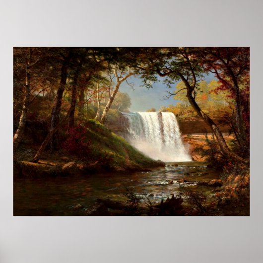 Minnehaha Falls, ein Kunstwerk von Albert Bierstad Poster (Vorne)