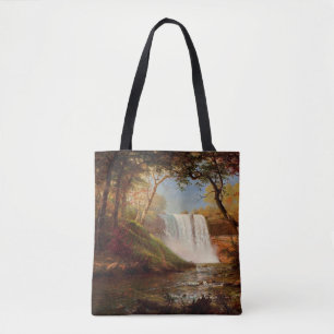 Minnehaha Falls, feine Kunst von Albert Bierstadt Tasche