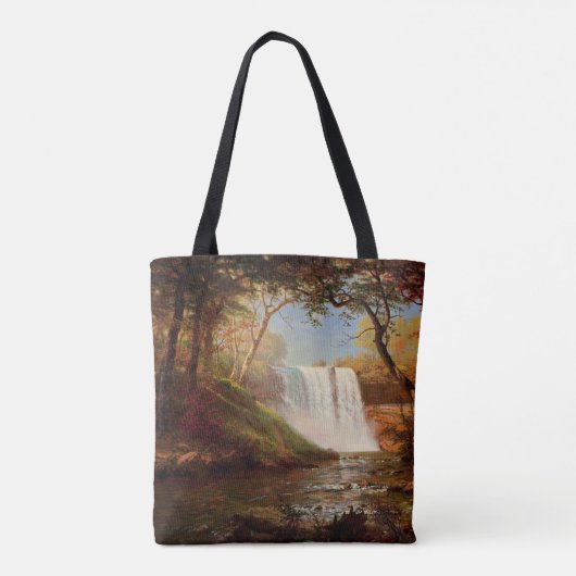 Minnehaha Falls, feine Kunst von Albert Bierstadt Tasche (Rückseite)