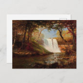 Minnehaha Falls, Gemälde von Albert Bierstadt Postkarte (Vorne/Hinten)