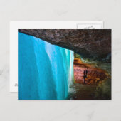 Minnehaha Falls in Minneapolis gefroren Postkarte (Vorne/Hinten)