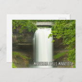 Minnehaha Falls, Minnesota Postkarte (Vorne/Hinten)
