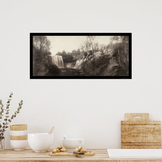 Minnehaha Falls MN Foto 1906 Poster (Küche)