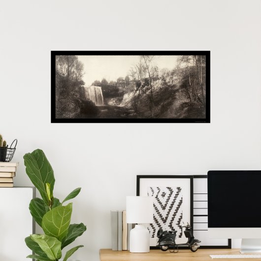 Minnehaha Falls MN Foto 1906 Poster (Heimbüro)