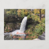 Minnehaha Falls Postkarte (Vorderseite)