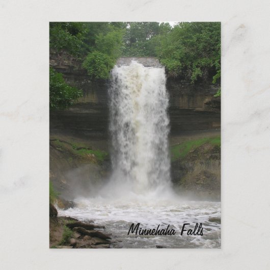 Minnehaha Falls Postkarte (Vorderseite)
