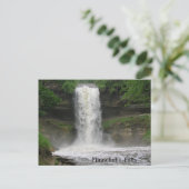 Minnehaha Falls Postkarte (Stehend Vorderseite)