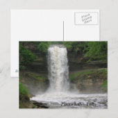 Minnehaha Falls Postkarte (Vorne/Hinten)