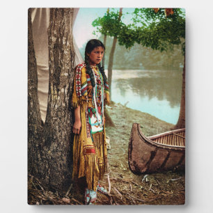 Minnehaha - Indianeramerikaner Hiawatha 1904 Fotoplatte