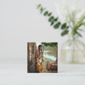 Minnehaha - Indianeramerikaner Hiawatha 1904 Quadratische Visitenkarte (Stehend Vorderseite)