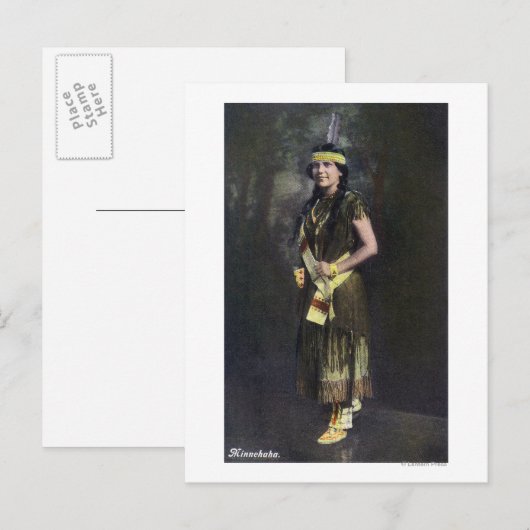 Minnehaha Portrait Postkarte (Vorne/Hinten)