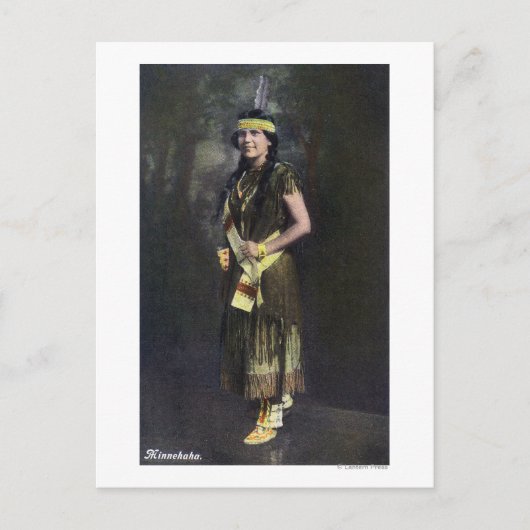 Minnehaha Portrait Postkarte (Vorderseite)