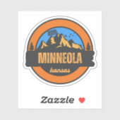 Minneola, Kansas Aufkleber (Blatt)