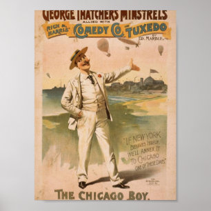 Minnesänger Georges Thatchers, 'das Chicago Boy Poster