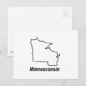 Minnesconsin Postkarte (Vorne/Hinten)