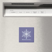 Minnesnowta Blue Snowflake Magnet (In Situ (Geschirrspüler))
