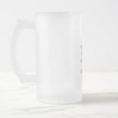 Minnesnowta Blue Snowflake Mattglas Bierglas (Links)