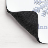 Minnesnowta Blue Snowflake Mousepad (Ecke)