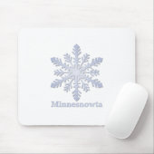 Minnesnowta Blue Snowflake Mousepad (Mit Mouse)