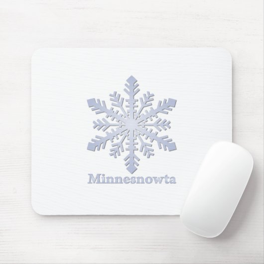 Minnesnowta Blue Snowflake Mousepad (Mit Mouse)
