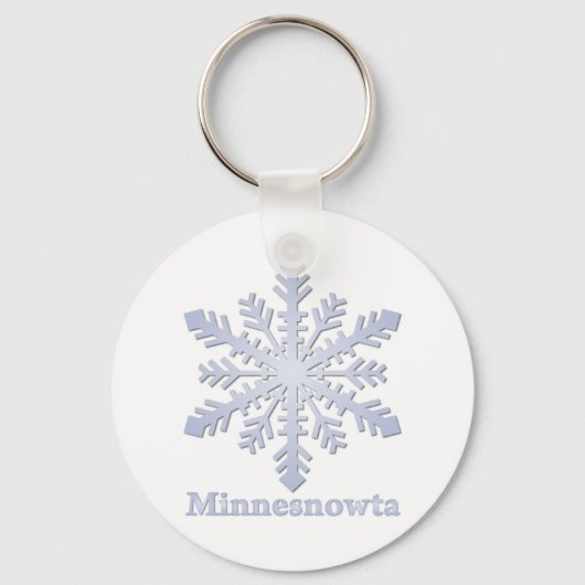 Minnesnowta Blue Snowflake Schlüsselanhänger (Vorderseite)