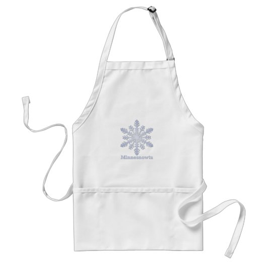 Minnesnowta Blue Snowflake Schürze (Vorne)