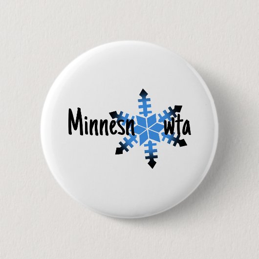 Minnesnowta Funny Button (Vorderseite)