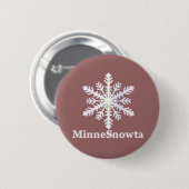 MinneSnowta mit Snowflake Button (Vorne & Hinten)