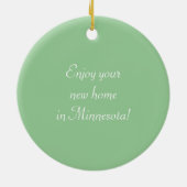 MinneSnowta mit Snowflake Keramikornament (Hinten)