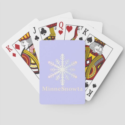 MinneSnowta mit Snowflake Spielkarten (Rückseite)