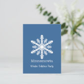 Minnesnowta Snowflake Feiertagskarte (Stehend Vorderseite)