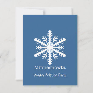 Minnesnowta Snowflake Feiertagskarte