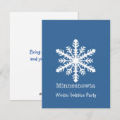 Minnesnowta Snowflake Feiertagskarte (Vorne/Hinten)