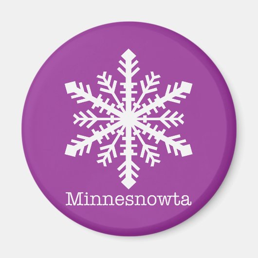 Minnesnowta Snowflake Magnet (Vorne)