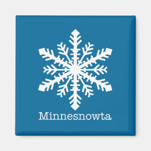 Minnesnowta Snowflake Magnet