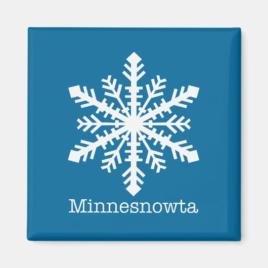 Minnesnowta Snowflake Magnet (Vorne)