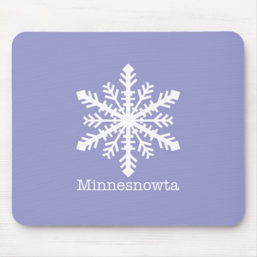 Minnesnowta Snowflake Mousepad (Vorne)