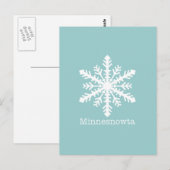 Minnesnowta Snowflake Postkarte (Vorne/Hinten)