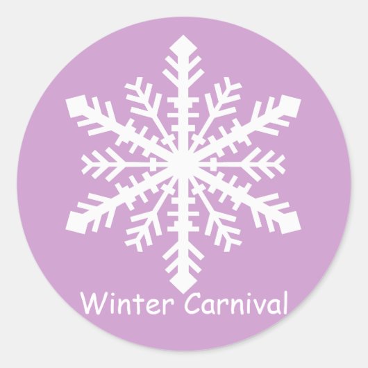 Minnesnowta Snowflake Runder Aufkleber (Vorderseite)