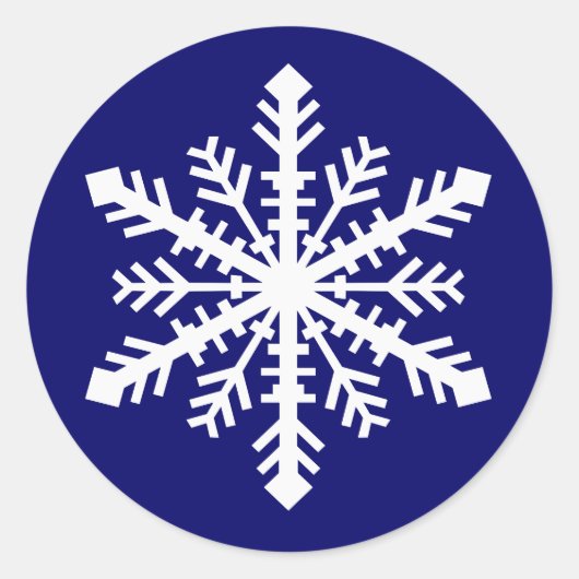 Minnesnowta Snowflake Runder Aufkleber (Vorderseite)