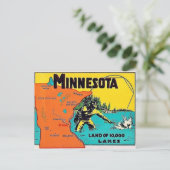 Minnesota 10.000-Seen-Postkarte Postkarte (Stehend Vorderseite)