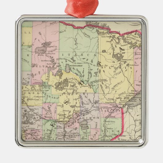 Minnesota 6 silbernes ornament (Vorne)
