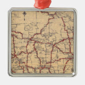 Minnesota 8 silbernes ornament (Vorne)