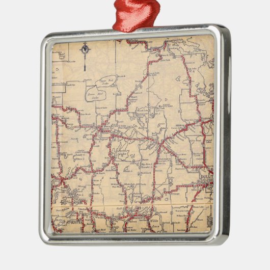 Minnesota 8 silbernes ornament (Links)