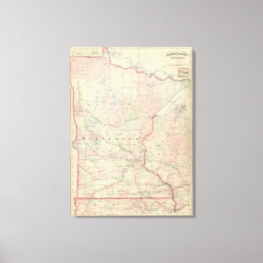 Minnesota 9 leinwanddruck (Vorderseite)