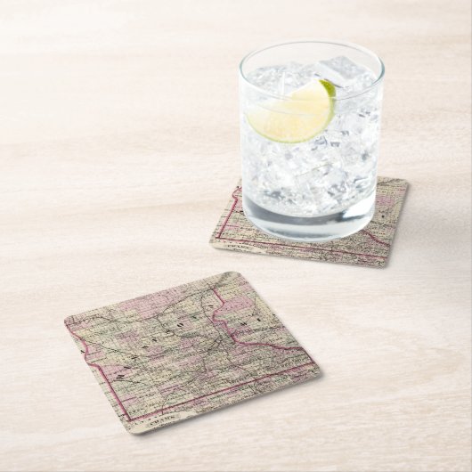 Minnesota 9 rechteckiger pappuntersetzer (Vor Ort)