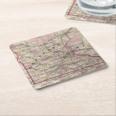 Minnesota 9 rechteckiger pappuntersetzer (angewinkelt)