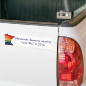 Minnesota-Abstimmung nein, zum von homosexueller Autoaufkleber (Auf Lkw)