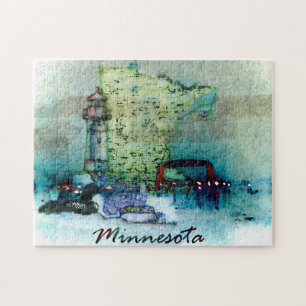 Minnesota-Abstrakt-Puzzle Puzzle